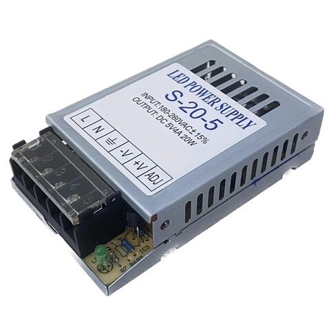 1 قطعة التيار المتناوب إلى تيار مستمر LED سائق سليم 20 واط 5 فولت 4A رقيقة جدا إخراج واحد تحويل التيار الكهربائي للمحول 12 فولت 2A 25 واط (12 فولت 2A 25 واط) in Kuwait