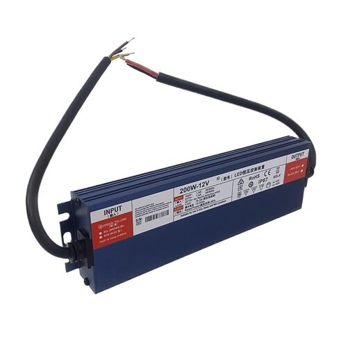 1pcs 200W Switching Power Supply IP67 AC110V 220V to DC 12V/24V 8.3A Slim Lighting Transformer 16.5A(24V 200W) in Saudi Arabia