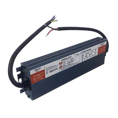 1pcs 200W Switching Power Supply IP67 AC110V 220V to DC 12V/24V 8.3A Slim Lighting Transformer 16.5A(24V 200W) in Saudi Arabia