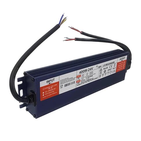 1pcs 400W Lighting 24V 16.5A Adapter IP67 Outdoor Waterproof Power Supply AC 220V to 12V 33A Convertor(24V 400W) in Saudi Arabia