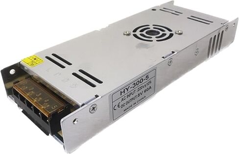 1pcs 300W Ultra-Thin Switching Power Supply AC220V to DC 5V 60A Adapter Lighting Driver in Saudi Arabia
