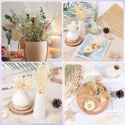 2Pack Real Dried Flowers, Natural Dry Flowers Mixed Natural Pressed Flowers Flores Secas Dried Florals for Crafts,Resin,Candle Making in Saudi Arabia