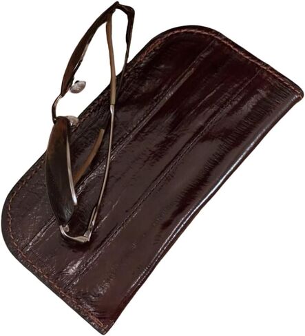 Genuine Pacific Eel Skin Leather Soft Glasses Case in Saudi Arabia