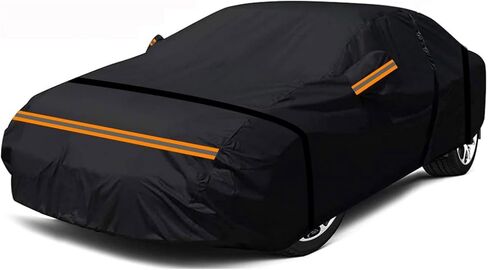 Waterproof Car Cover All Weather Snowproof UV Protection Windproof Outdoor Full car Covers (Fit for Sedan Length 175-185 inches) in Saudi Arabia