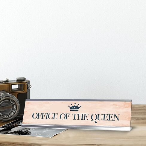 Office of the Queen, Classy Design, Novelty Nameplate Desk Sign (2 x 8") in Saudi Arabia