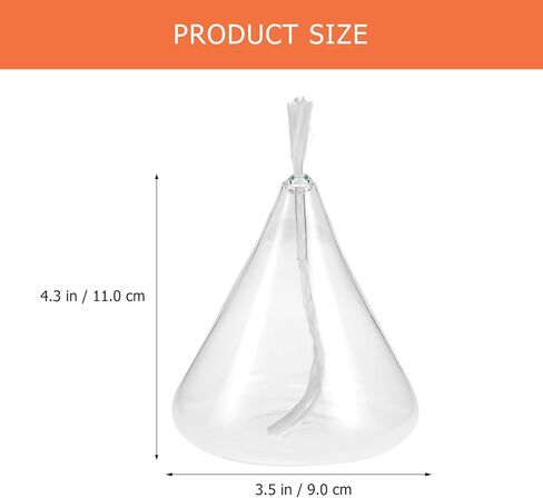 ARTIBETTER Decorative Oil Lamp 10.6 Inch Glass Kerosene Lantern for Indoor Home Decor and Desktop Adornment Nordic Style Kerosene Lamp for Weddings and Events in Saudi Arabia