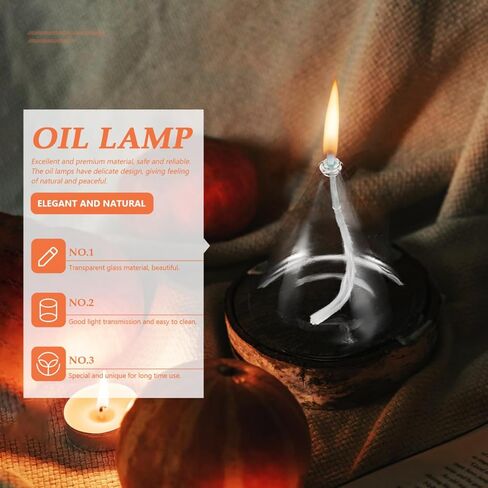 ARTIBETTER Decorative Oil Lamp 10.6 Inch Glass Kerosene Lantern for Indoor Home Decor and Desktop Adornment Nordic Style Kerosene Lamp for Weddings and Events in Saudi Arabia