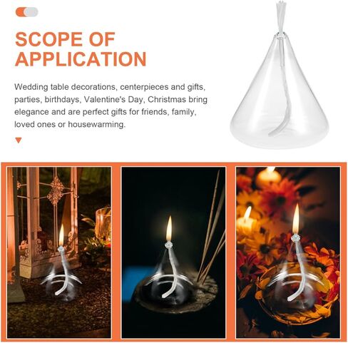 ARTIBETTER Decorative Oil Lamp 10.6 Inch Glass Kerosene Lantern for Indoor Home Decor and Desktop Adornment Nordic Style Kerosene Lamp for Weddings and Events in Saudi Arabia