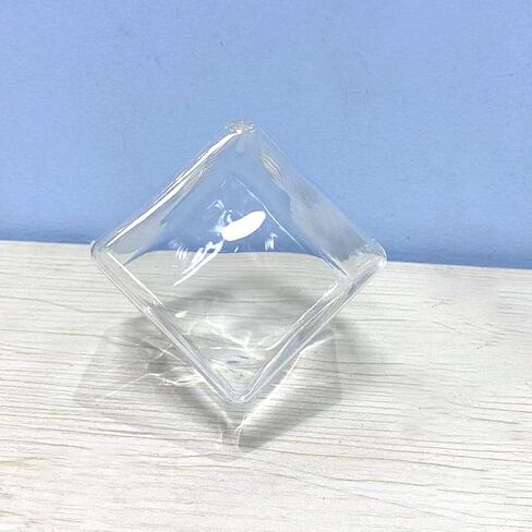 MagiDeal Handblown Refillable Glass Liquid Candle Burning Lamp Glass Oil Burning Lamp for Friend, Cubic, Multiple Sizes in Saudi Arabia