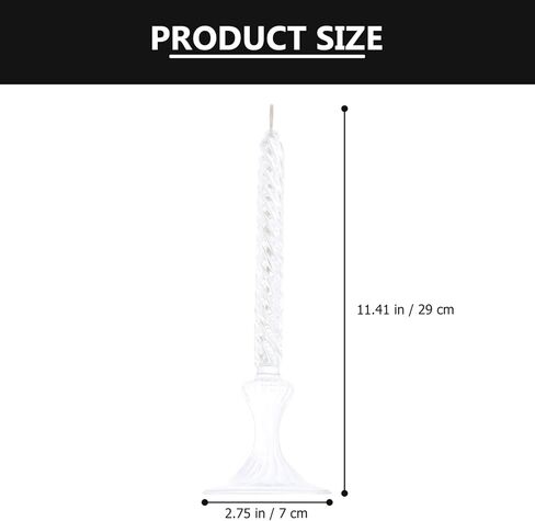 Spiral Pattern Glass Oil Lamp Refillable Taper Candle Holder for Indoor Use Romantic Home Decor Emergency Lighting in Saudi Arabia