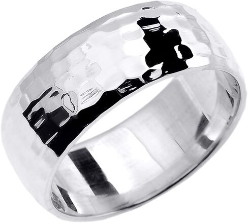 925 Sterling Silver 8 MM Hammered in Saudi Arabia