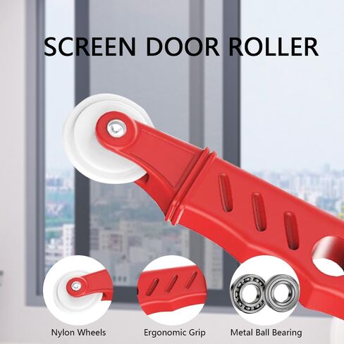 2PCS Window Screen Roller Tool Set with Spline Removal Hook – Durable Kit for Screen Installation/Repair (Window, Door, RV) in Saudi Arabia