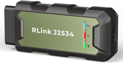 TOPDON RLink J2534 OEM Reprogramming and Diagnostic Tool, Enhanced J2534 VCI, J2534 Pass-Thru for J2534/D-PDU/CAN-FD/DoIP, Supports 17+ Vehicle Brands, No OE Software Provided in Saudi Arabia
