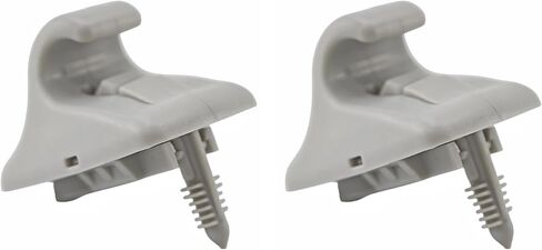 2 Pcs Sun Visor Holder Clip Retainer Hanger Replacement, Bracket Supports for Hyundai Elantra 2011-2023, for I20 I30 Sonata Getz 2017-2023 (Gray Color) in Saudi Arabia