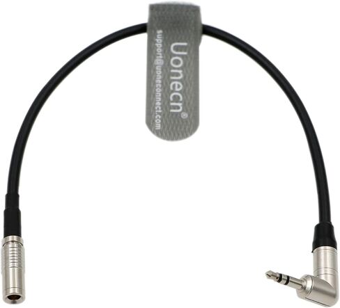 Uonecn Timecode Cable Locking 3.5 mm TRS 90 Degree for Deity TC-1 to Long Straight DIN Timecode Cable for Canon R5C in Saudi Arabia