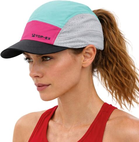 قبعة الجري TOP-EX Chicpony™ على شكل ذيل حصان - مسامية، باردة، حماية ناعمة من الأشعة فوق البنفسجية للنساء لمعظم النساء (S/M & M/L) in Saudi Arabia