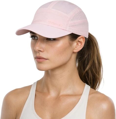 قبعة الجري TOP-EX Chicpony™ على شكل ذيل حصان - مسامية، باردة، حماية ناعمة من الأشعة فوق البنفسجية للنساء لمعظم النساء (S/M & M/L) in Kuwait