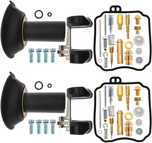 2 Pcs Carburetor Repair Kits Replacement for Yamaha V Star 650 XVS650 1998 1999 2000-2016 Carb Rebuild Kit with Plunger Diaphragm Float in Saudi Arabia