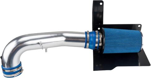 PHILTOP 3.5" Cold Air Intake Kit System + Heat Shield Compatible with Cadillac 07-08 Silverado/Sierra 1500, Tahoe, Yukon,Yukon XL 1500, Suburban 1500, Avalanche, Escalade, High Performance, Blue in Saudi Arabia