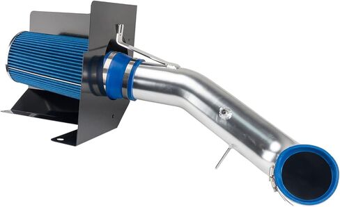 PHILTOP 3.5" Cold Air Intake Kit System + Heat Shield Compatible with Cadillac 07-08 Silverado/Sierra 1500, Tahoe, Yukon,Yukon XL 1500, Suburban 1500, Avalanche, Escalade, High Performance, Blue in Saudi Arabia