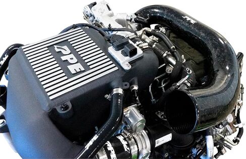 Carbon Fiber Intake Tube for 2020-2026 GM 1500 3.0L by Pacific Performance Engineering in Saudi Arabia