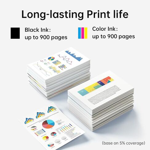 خرطوشة حبر 902XL لاستبدال طابعة HP لحزمة خرطوشة الحبر HP 902XL المتوافقة مع طابعة HP Officejet Pro 6978 6968 6970 6960 6971 6974 6975 6976 6979 6965 6977 (4 عبوات) in Kuwait