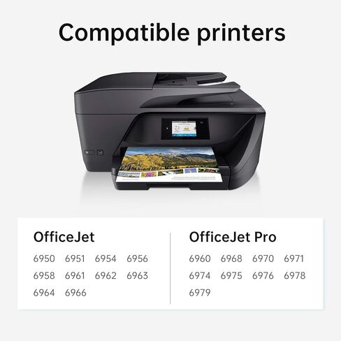خرطوشة حبر 902XL لاستبدال طابعة HP لحزمة خرطوشة الحبر HP 902XL المتوافقة مع طابعة HP Officejet Pro 6978 6968 6970 6960 6971 6974 6975 6976 6979 6965 6977 (4 عبوات) in Kuwait