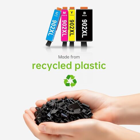 خرطوشة حبر 902XL لاستبدال طابعة HP لحزمة خرطوشة الحبر HP 902XL المتوافقة مع طابعة HP Officejet Pro 6978 6968 6970 6960 6971 6974 6975 6976 6979 6965 6977 (4 عبوات) in Kuwait