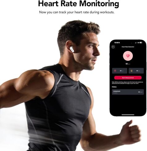 MINISO MS112 AI Translation Earbuds Real Time, 135 Language Translator Earbuds, Heart Rate Sensing Audifonos Traductores Inglés Español, 4-in-1 Translating Bluetooth Headphones for Travel Black in Saudi Arabia