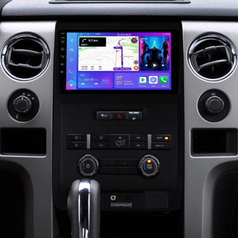 ASURE 2024 New Upgrade Car Stereo Radio for Ford F150 2009-2012 Manual AC,9 inch 4Core 2+32GB Android System GPS Navigation Unit,Wireless Carplay Android Auto,1280x800 Touchscreen Video Player in Kuwait