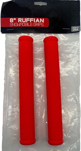 Universal 8" Snowmobile One Piece Grips Compatible with Handwarmers for Skidoo Arctic Cat Polaris Yamaha Choose Your Color in Saudi Arabia