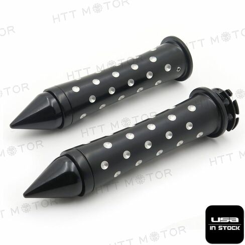 HTTMT TRHB124- Motorcycle Spike Handlebar 7/8" Hand grips Compatible with Suzuki Yamaha Kawasaki New in Saudi Arabia