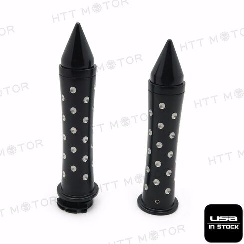 HTTMT TRHB124- Motorcycle Spike Handlebar 7/8" Hand grips Compatible with Suzuki Yamaha Kawasaki New in Saudi Arabia
