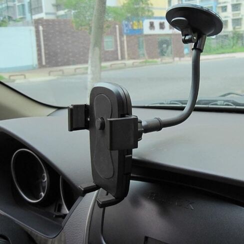 1pc Flexible Long Arm 360 Degree Rotation Car Mount Mobile Phone Holder for Your Mobile Phone Stand (Red) in Saudi Arabia
