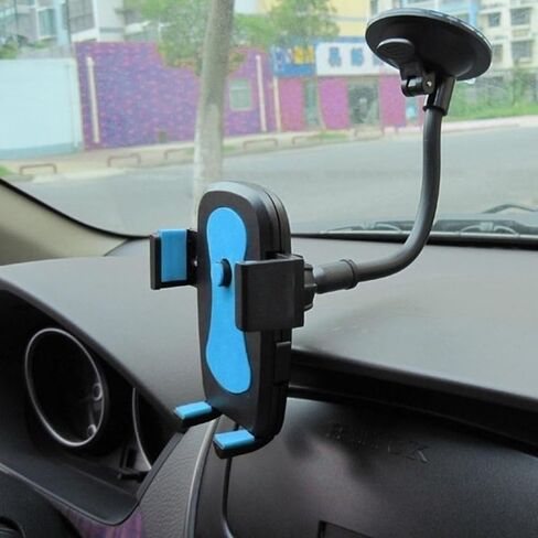 1pc Flexible Long Arm 360 Degree Rotation Car Mount Mobile Phone Holder for Your Mobile Phone Stand (Red) in Saudi Arabia