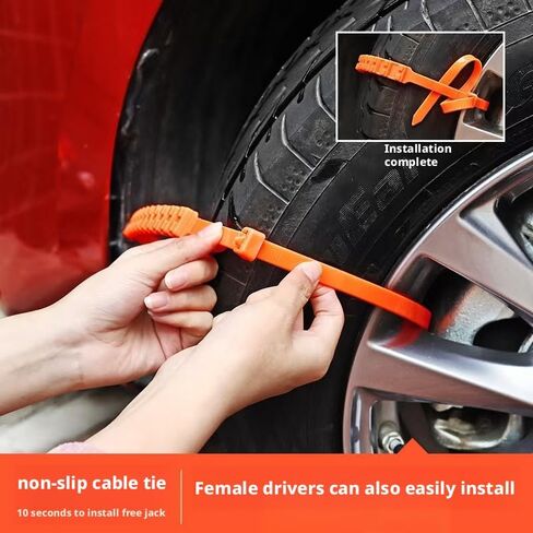 سلاسل ثلج السيارة لكاديلاك CT4-V Blackwing 2022 2023 2024 2025، سلاسل إطارات ذات قبضة قوية وقابلة للتعديل مع سلاسل ثلج مسننة غير قابلة للانزلاق وقابلة لإعادة الاستخدام، 50 قطعة in Kuwait