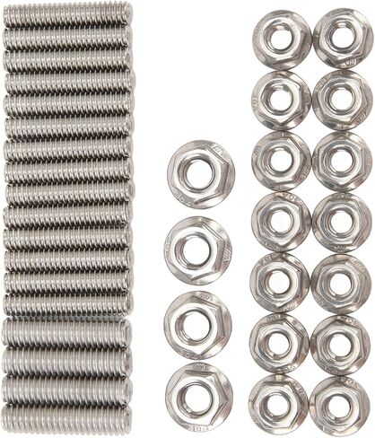 Oil Pan Stud Kit, Engine 304 Stainless Steel AntiImpact Polished Oil Pan Replacement Studs for SBC 283 327 Engines in Saudi Arabia