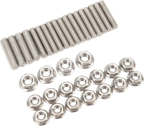 Oil Pan Stud Kit, Engine 304 Stainless Steel AntiImpact Polished Oil Pan Replacement Studs for SBC 283 327 Engines in Saudi Arabia
