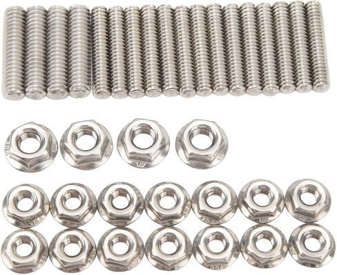 Oil Pan Stud Kit, Engine 304 Stainless Steel AntiImpact Polished Oil Pan Replacement Studs for SBC 283 327 Engines in Saudi Arabia