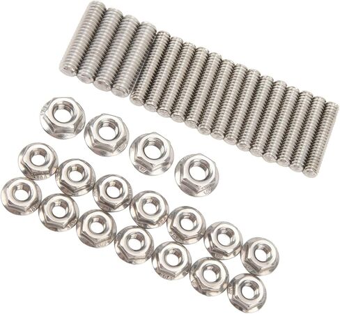 Oil Pan Stud Kit, Engine 304 Stainless Steel AntiImpact Polished Oil Pan Replacement Studs for SBC 283 327 Engines in Saudi Arabia