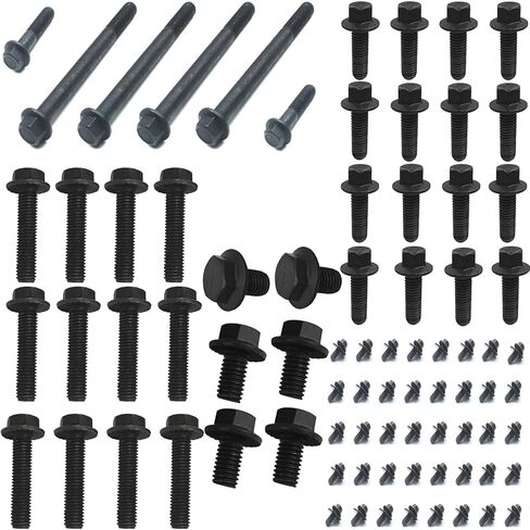 Bolts and Nuts Kit,With Exhaust Manifold Torque Converter Engine Starter Transmission Pan Oil Pan Bell Housing bolts Assortment Set for Automotive Replacement Parts in Saudi Arabia