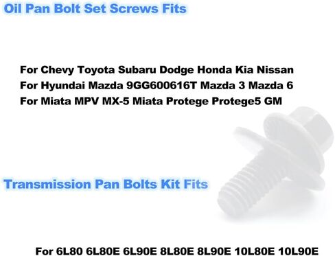 Bolts and Nuts Kit,With Exhaust Manifold Torque Converter Engine Starter Transmission Pan Oil Pan Bell Housing bolts Assortment Set for Automotive Replacement Parts in Saudi Arabia