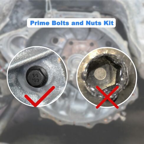Bolts and Nuts Kit,With Exhaust Manifold Torque Converter Engine Starter Transmission Pan Oil Pan Bell Housing bolts Assortment Set for Automotive Replacement Parts in Saudi Arabia