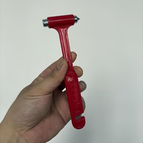 Multi-Purpose Safety Hammer: Durable Mini Car Rescue Tool for Emergency Escape, Universal & Portable Auto Survival Gear (Red) in Saudi Arabia