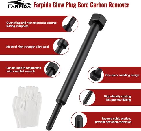 EN-52074 Glow Plug Removal Tool for Duramax 6.6L 3.0L 2.8L Engines, l5p Glow Plug Reamer Replacement for GM 52074 Glow Plug Bore Reamer in Saudi Arabia