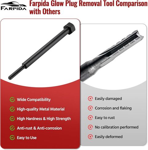 EN-52074 Glow Plug Removal Tool for Duramax 6.6L 3.0L 2.8L Engines, l5p Glow Plug Reamer Replacement for GM 52074 Glow Plug Bore Reamer in Saudi Arabia