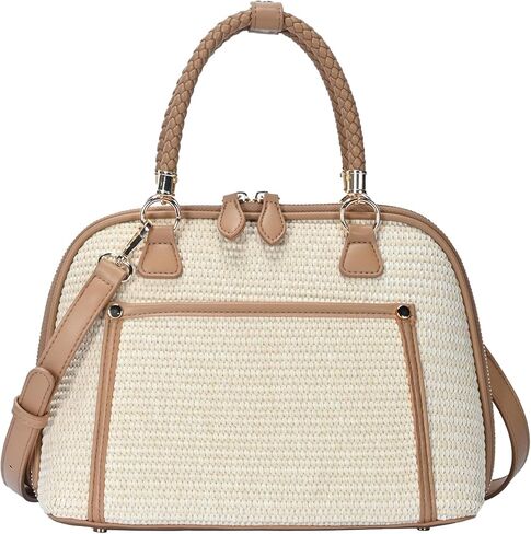 حقيبة ماديسون ويست كاميلا | حقيبة يد نسائية | محفظة من الجلد النباتي أو القماش أو القش بمقبض علوي وحزام حول الجسم | in Kuwait