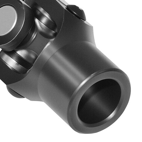 3/4" Round x 3/4" Smooth Round Black Single Universal U Joint for Steering Shaft, Total Length : 96mm (3-3/4") in Saudi Arabia