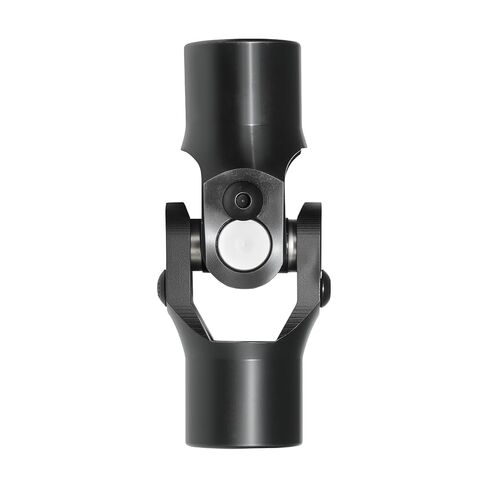 3/4" Round x 3/4" Smooth Round Black Single Universal U Joint for Steering Shaft, Total Length : 96mm (3-3/4") in Saudi Arabia