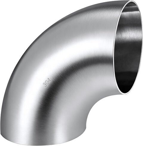 4 Inch 90 Degree SS304 Stainless Steel Bend Tube Exhaust Elbow Pipe 1.35mm Thickness for Car Customized Modified Exhaust System-Pack of 1 in Saudi Arabia